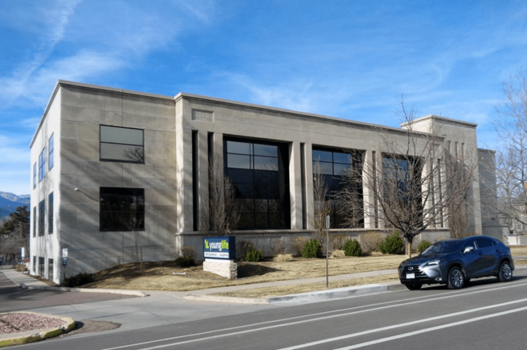Photograph of the Shepard's Citations Building at 420 North Cascade Avenue in Colorado Springs
