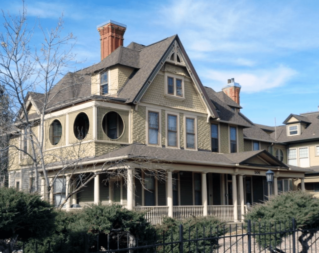Photograph of the Bemis House at 506 North Cascade Avenue in Colorado Springs