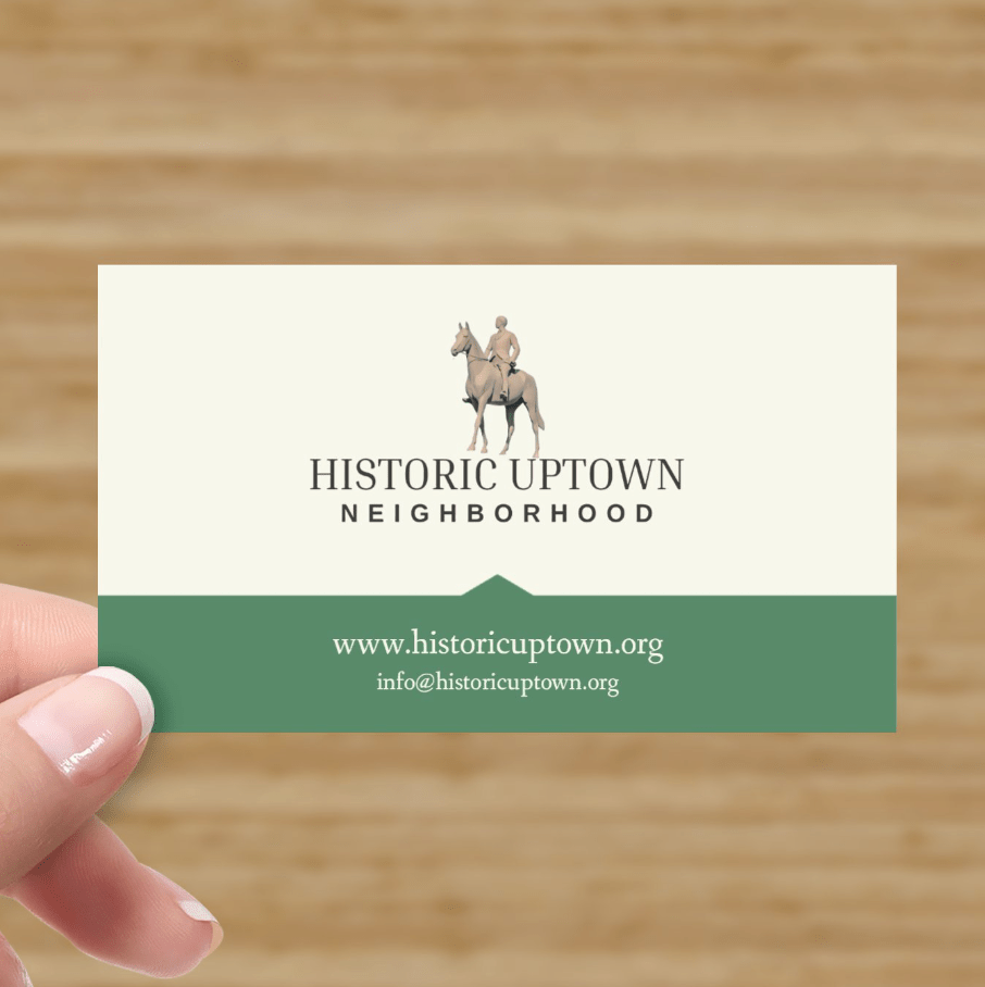Proof of the front of the neighborhood business card
