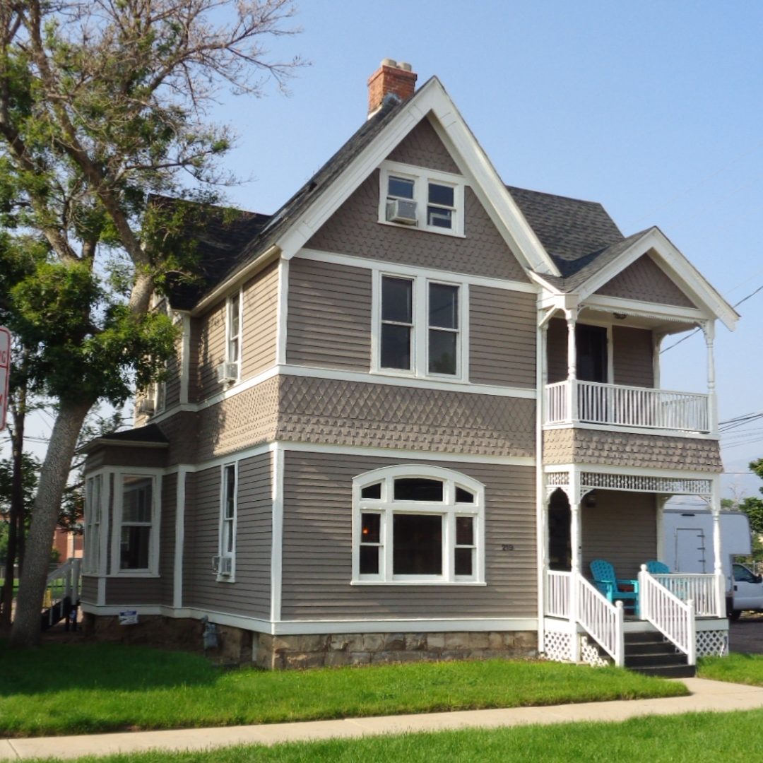 Photograph of the residence located at 219 East Saint Vrain Street, Colorado Springs, CO 80903.